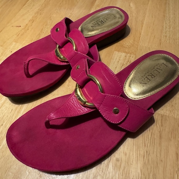 Ralph Lauren women’s sandals Pink 6.5 B - Picture 1 of 9